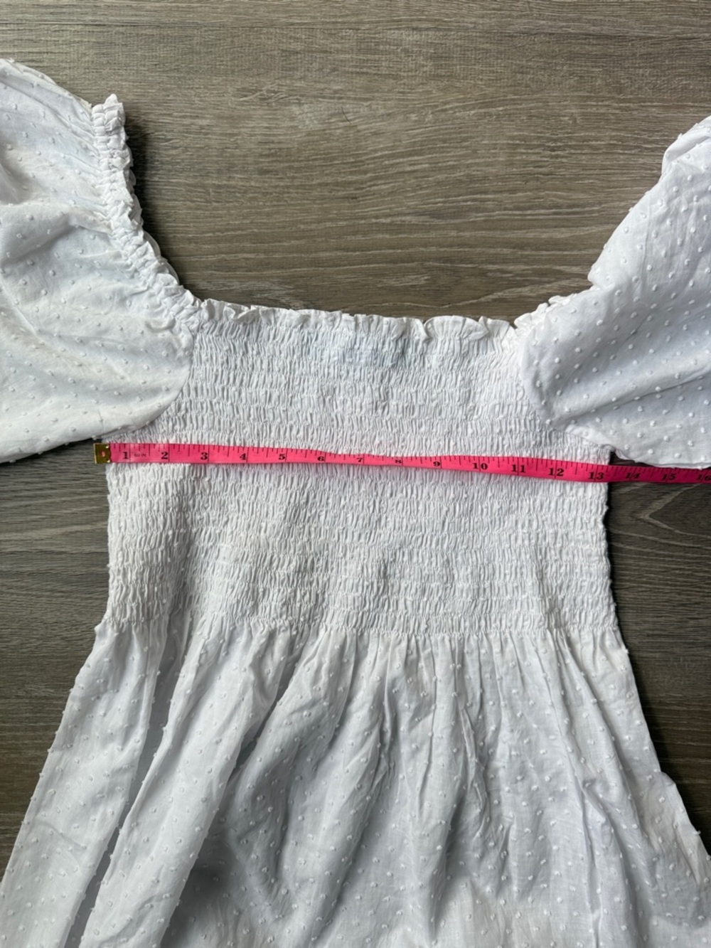 The Athena Nap Dress in white Swiss dot Small - Picture 7 of 11